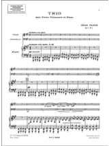 Trio op. 1 n° 1 - Parties - FRANCK - Partition - Trios